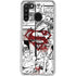 DC Comics Superman Comic Pattern Logo in Red Galaxy A21 Clear Case