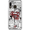 DC Comics Superman Comic Pattern Logo in Red Galaxy A30 Clear Case