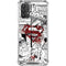 DC Comics Superman Comic Pattern Logo in Red Galaxy A32 5G Clear Case