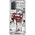 DC Comics Superman Comic Pattern Logo in Red Galaxy A32 5G Clear Case