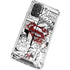 DC Comics Superman Comic Pattern Logo in Red Galaxy A32 5G Clear Case