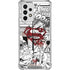 DC Comics Superman Comic Pattern Logo in Red Galaxy A53 5G Clear Case