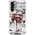 DC Comics Superman Comic Pattern Logo in Red Galaxy A54 5G Clear Case
