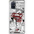 DC Comics Superman Comic Pattern Logo in Red Galaxy A71 5G Clear Case