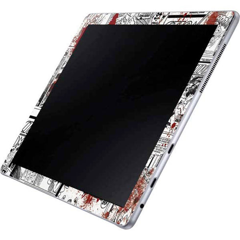 DC Comics Superman Comic Pattern Logo in Red Galaxy Book 12in Skin