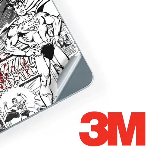 DC Comics Superman Comic Pattern Logo in Red Galaxy Book 12in Skin