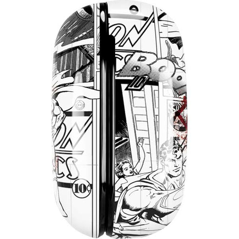 DC Comics Superman Comic Pattern Logo in Red Galaxy Buds Pro Skin