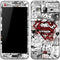 DC Comics Superman Comic Pattern Logo in Red Galaxy J3 Skin