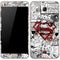 DC Comics Superman Comic Pattern Logo in Red Galaxy J7 Skin