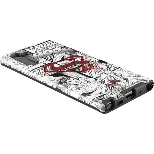 DC Comics Superman Comic Pattern Logo in Red Galaxy Note 10 Pro Case