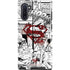 DC Comics Superman Comic Pattern Logo in Red Galaxy Note 10 Pro Case