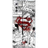DC Comics Superman Comic Pattern Logo in Red Galaxy Note 10 Skin