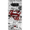 DC Comics Superman Comic Pattern Logo in Red Galaxy Note 8 Skin