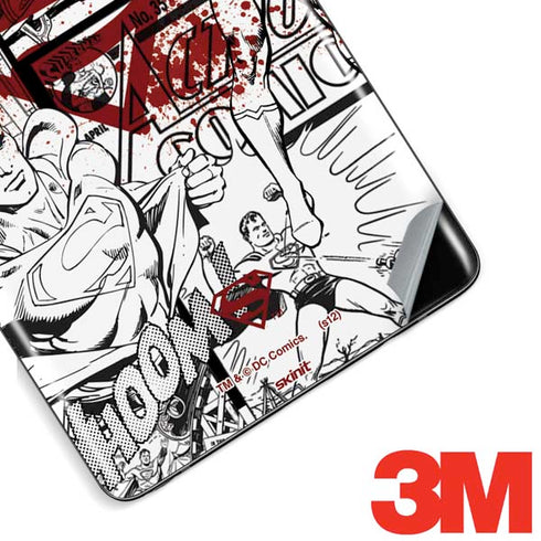 DC Comics Superman Comic Pattern Logo in Red Galaxy Note 8 Skin