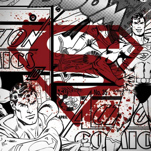 DC Comics Superman Comic Pattern Logo in Red Galaxy Note 8 Skin