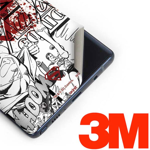 DC Comics Superman Comic Pattern Logo in Red Galaxy Note 9 Skin
