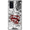 DC Comics Superman Comic Pattern Logo in Red Galaxy Note20 5G Clear Case
