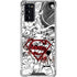DC Comics Superman Comic Pattern Logo in Red Galaxy Note20 5G Clear Case