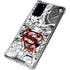DC Comics Superman Comic Pattern Logo in Red Galaxy Note20 5G Clear Case