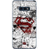 DC Comics Superman Comic Pattern Logo in Red Galaxy S10e Skin
