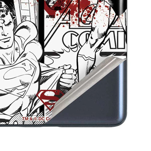 DC Comics Superman Comic Pattern Logo in Red Galaxy S20 Fan Edition Skin