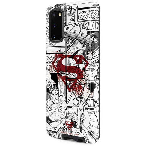 DC Comics Superman Comic Pattern Logo in Red Galaxy S20 Pro Case
