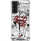 DC Comics Superman Comic Pattern Logo in Red Galaxy S21 5G Clear Case