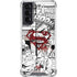 DC Comics Superman Comic Pattern Logo in Red Galaxy S21 5G Clear Case