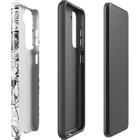 DC Comics Superman Comic Pattern Logo in Red Galaxy S21 FE Pro Case