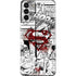 DC Comics Superman Comic Pattern Logo in Red Galaxy S21 Plus 5G Skin