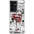 DC Comics Superman Comic Pattern Logo in Red Galaxy S21 Ultra 5G Clear Case