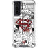 DC Comics Superman Comic Pattern Logo in Red Galaxy S22 Clear Case