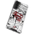 DC Comics Superman Comic Pattern Logo in Red Galaxy S22 Clear Case