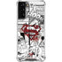 DC Comics Superman Comic Pattern Logo in Red Galaxy S22 Plus Clear Case