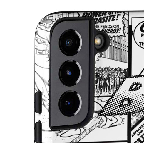 DC Comics Superman Comic Pattern Logo in Red Galaxy S22 Pro Case