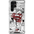 DC Comics Superman Comic Pattern Logo in Red Galaxy S22 Ultra Clear Case