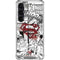 DC Comics Superman Comic Pattern Logo in Red Galaxy S23 Clear Case