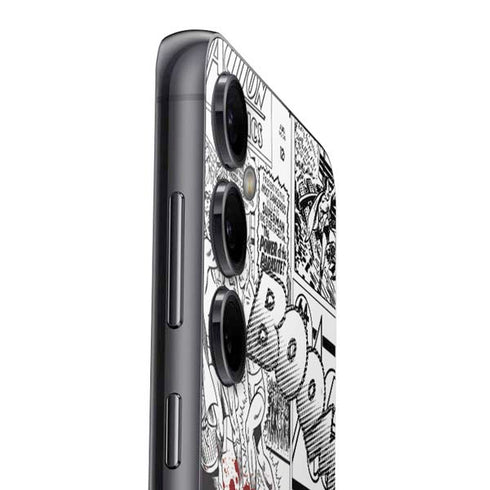 DC Comics Superman Comic Pattern Logo in Red Galaxy S23 FE Skin