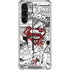 DC Comics Superman Comic Pattern Logo in Red Galaxy S23 Plus Clear Case