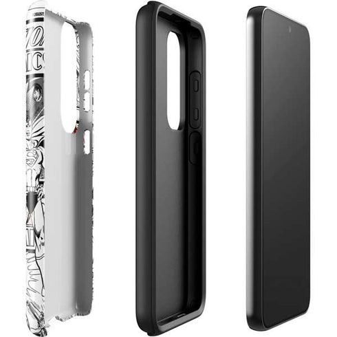 DC Comics Superman Comic Pattern Logo in Red Galaxy S23 Plus Pro Case