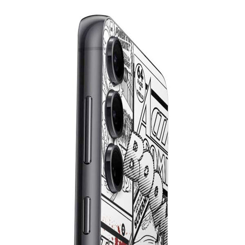 DC Comics Superman Comic Pattern Logo in Red Galaxy S23 Skin