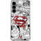 DC Comics Superman Comic Pattern Logo in Red Galaxy S24 Plus Clear Case