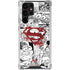DC Comics Superman Comic Pattern Logo in Red Galaxy S24 Ultra Clear Case