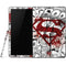 DC Comics Superman Comic Pattern Logo in Red Samsung Galaxy Tab Skin