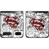 DC Comics Superman Comic Pattern Logo in Red Galaxy Z Flip Skin