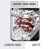 DC Comics Superman Comic Pattern Logo in Red Galaxy Z Flip Skin