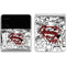 DC Comics Superman Comic Pattern Logo in Red Galaxy Z Flip4 5G Skin
