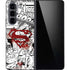 DC Comics Superman Comic Pattern Logo in Red Galaxy Z Fold5 5G Skin