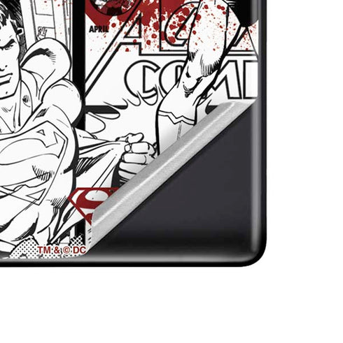 DC Comics Superman Comic Pattern Logo in Red Google Pixel 6 Pro Skin
