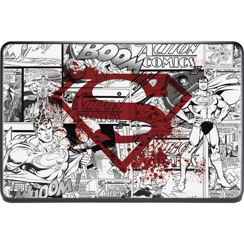 DC Comics Superman Comic Pattern Logo in Red Google Pixelbook Go Skin